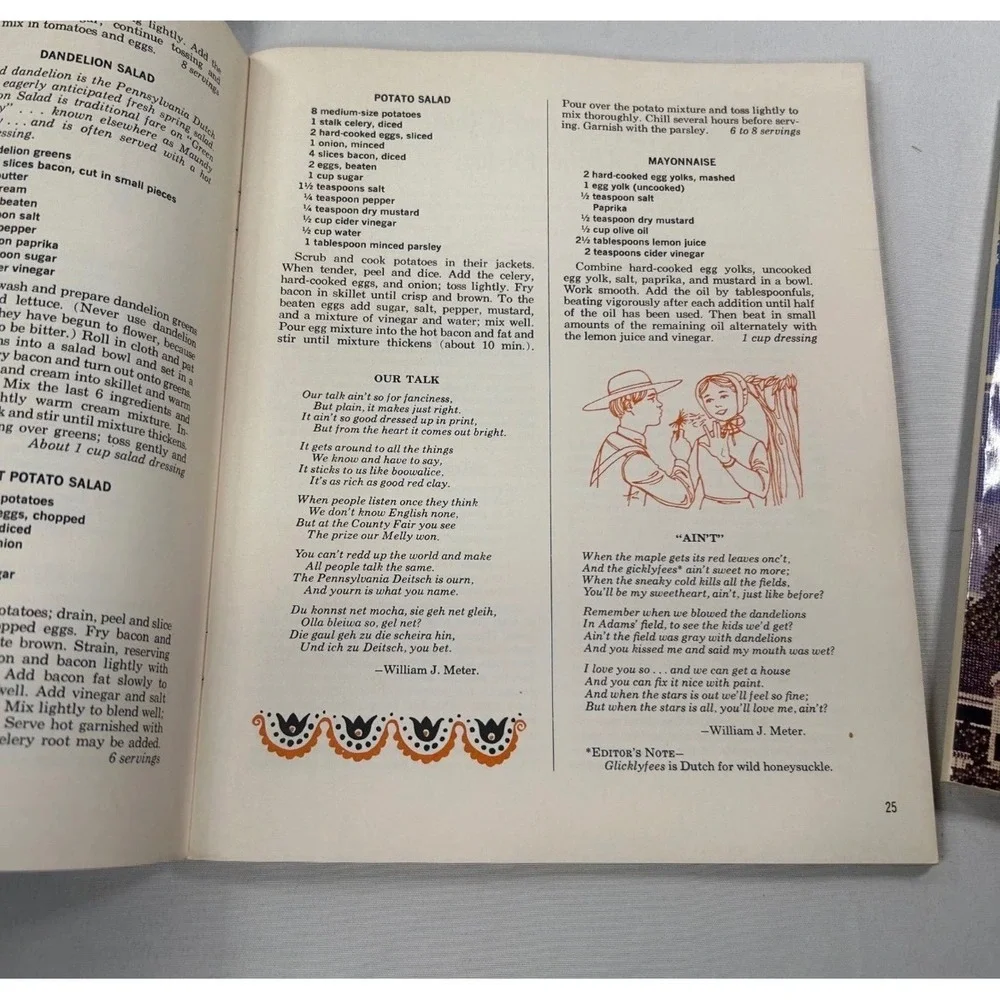 Vintage Pennsylvania Dutch & Yankee Church Supper Cookbook Lot Regional Recipes
